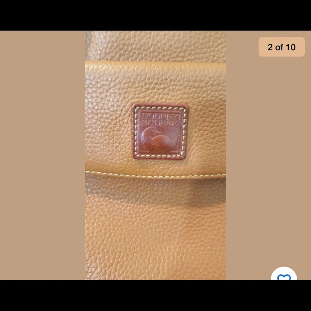 Dooney & Bourke caramel Tan Camel Pebble Leather - Picture 5 of 10
